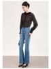 Nanyou High-Quality Lace Trim Mist-Effect Ice Silk Long-Sleeve Women's Shirt