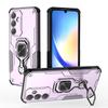KEYSION Shockproof Armor Case for Samsung A55 5G A35 A26 Silicone+PC Upright Metal Ring Stand Phone Back Cover for Galaxy M16 5G