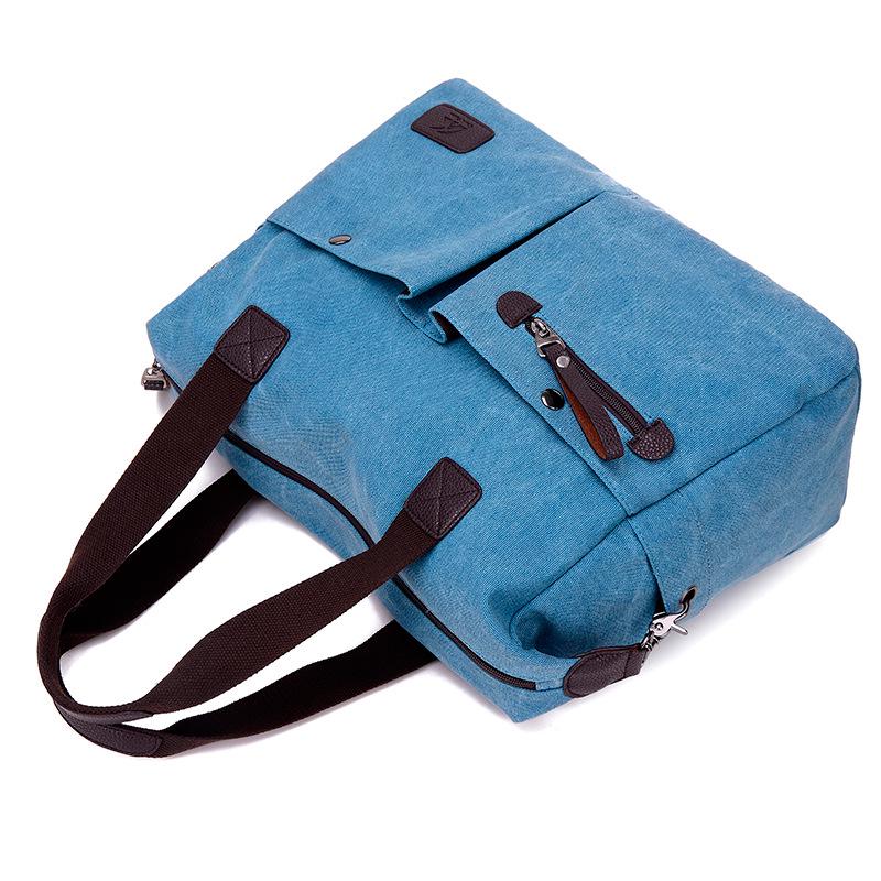 Retro Canvas Crossbody Bag - Large Capacity for Men & Women, Perfect for Gym, Sports, and Travel