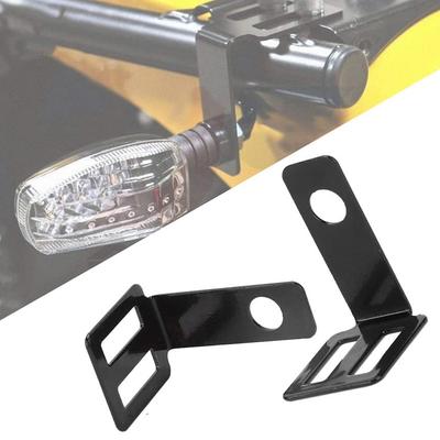 Universal 1PIAR Motorcycle Rear Turn Signal Light Mounting Bracket Seat Mount Tailight Lamp Holder Relocater