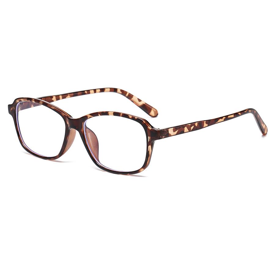 New polygonal box optical mirror simple plain anti-blue flat mirror myopia frame ins wind tip