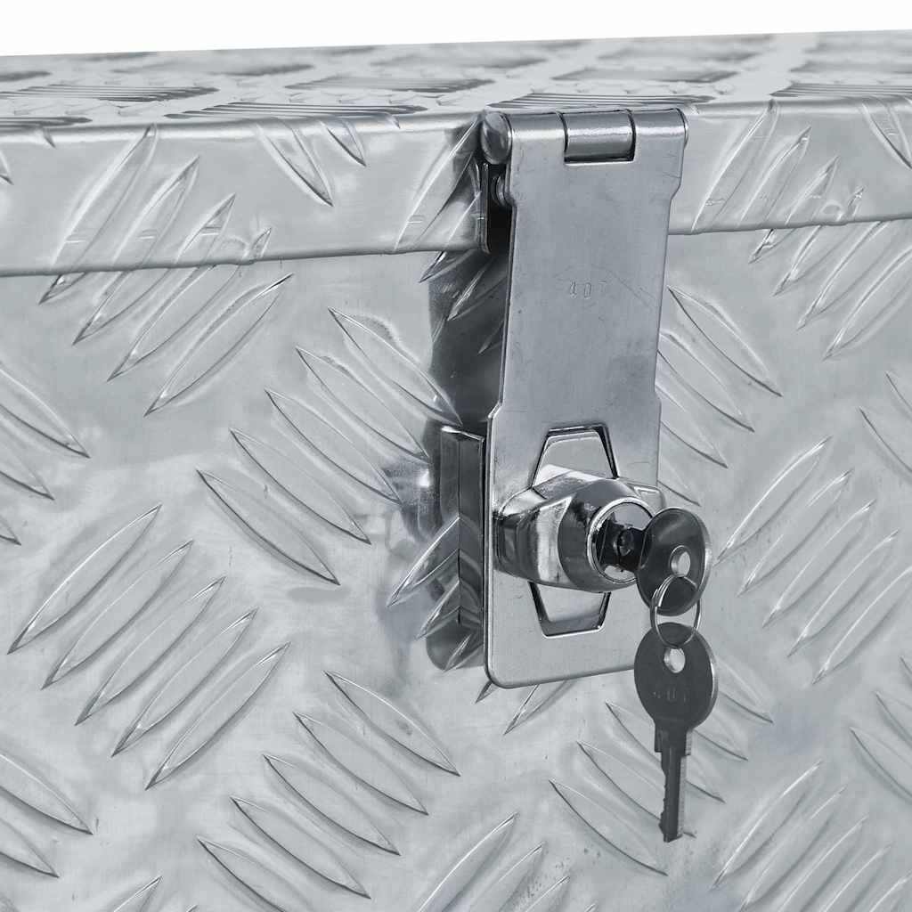 Vidaxl Aluminiumkiste, 61,5 x 26,5 x 30 cm, Silber