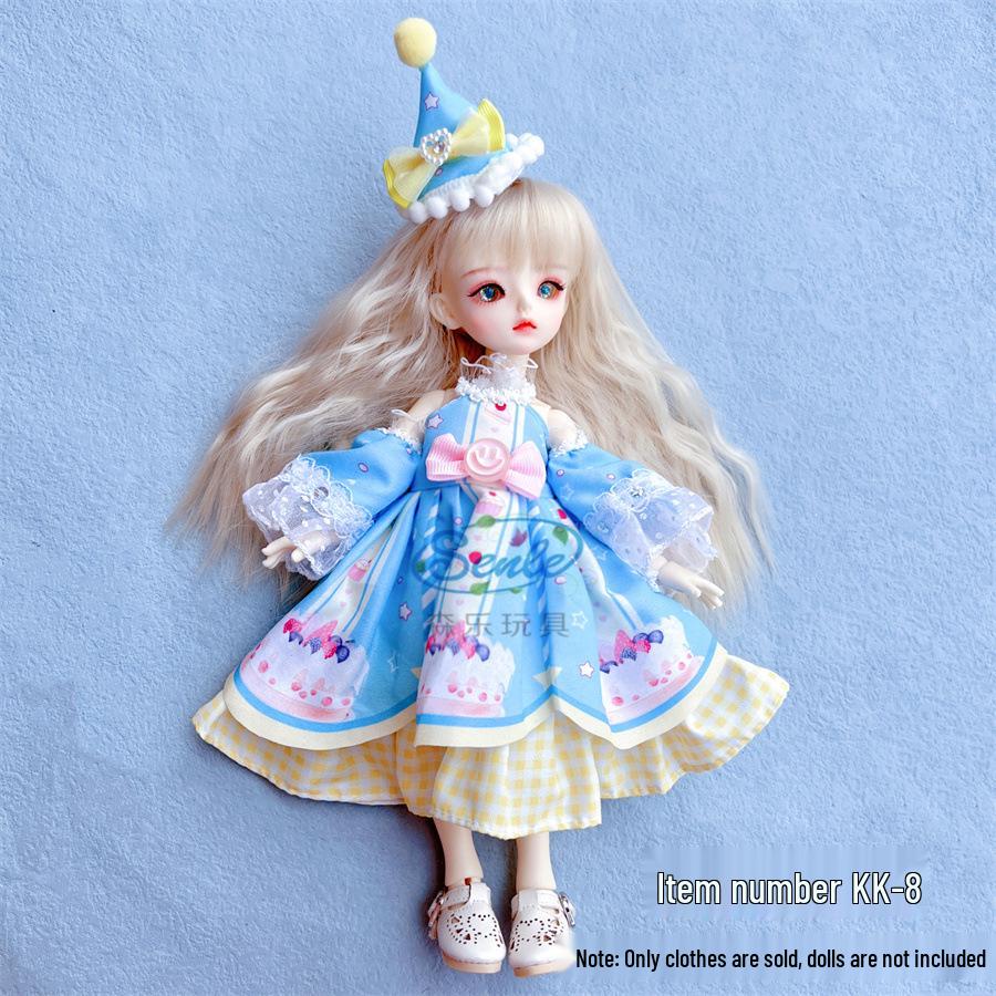 6-Punkt BJD Puppe 30cm Lolita Mädchen Kleiderset - Perfektes Geschenk