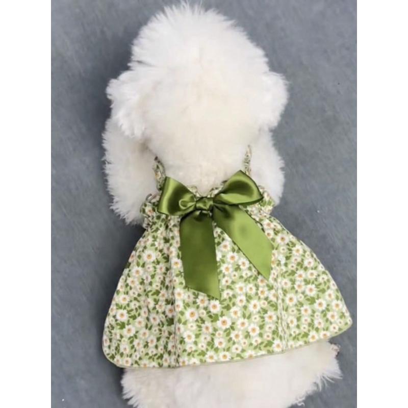 Small Dog Summer Princess Strap Dress, Pet Apparel For Small/Medium Dogs