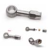 Suitable for Car and Motorcycle Brake Fisheye Stainless Steel Brake Hollow Steel Throat AN3 Oil Pipe Tee Banjo Joint