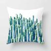 Fashion Tropical Plant Polyester Pillow Case Office Fabric Sofa Cushion Cover Home Polyester Pillow Case