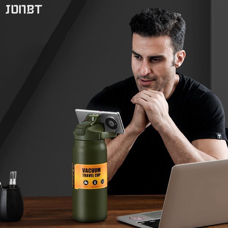 26OZ/33OZ Outdoor Thermal Water Bottle with Straw Thermos Portable Handle 304 Stainless Steel Cold and Hot Sports Vacuum Flasks