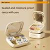 Portable Travel 4/6 Grids Storage Box Travel Week Medicine Box Transparent Sealed Moisture Proof Plastic Travel Medicine Storage