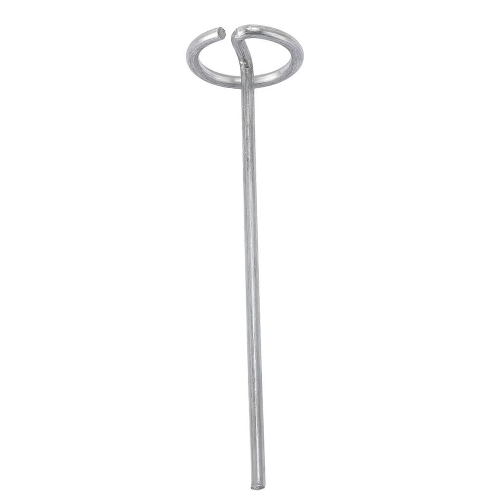 30pcs Circle Top Landscape Pins Galvanized Steel Landscape Fabric Stakes G Shape Landscape Pins for Bird Netting Tents