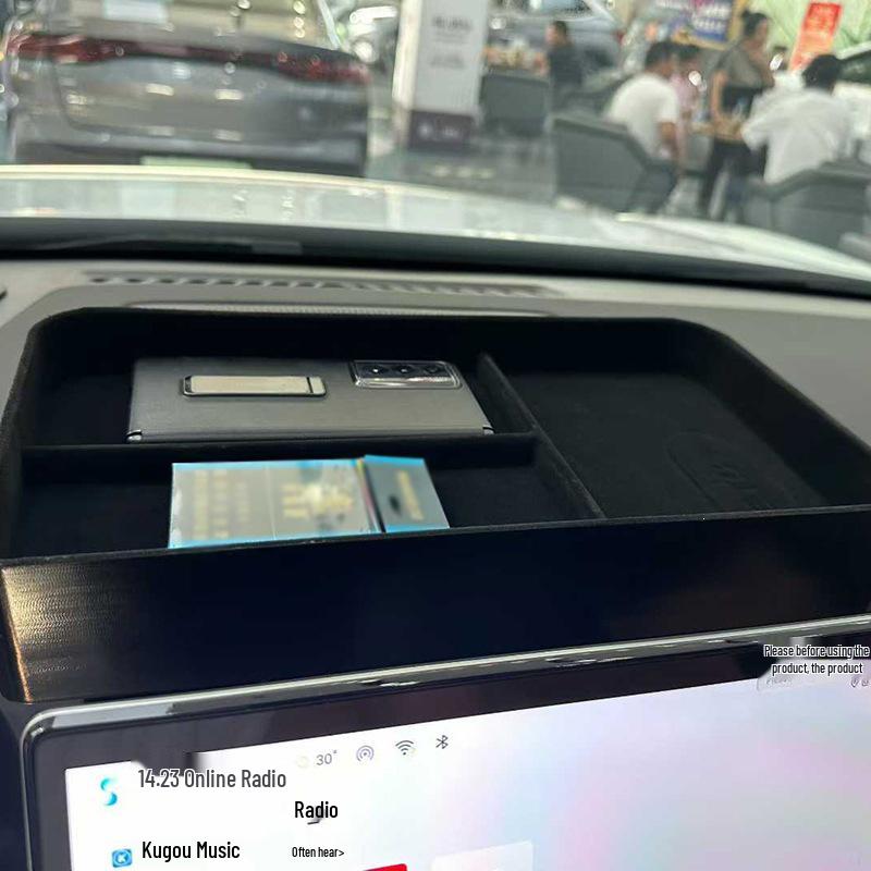 Center Console Rear Storage Organizer for BYD Song Ultra EV