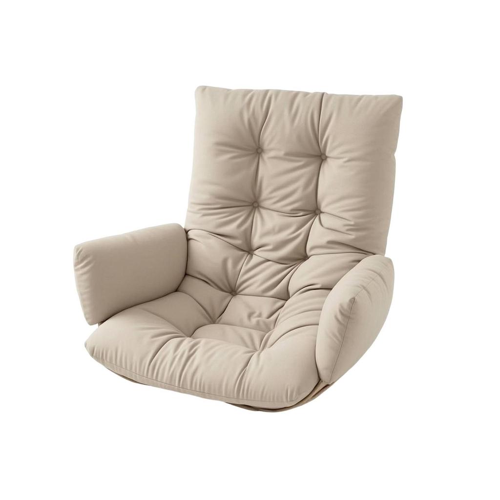Hanging Oval Chair Cushion Tufted Egg Padded for Balcony, Sunroom, Reading