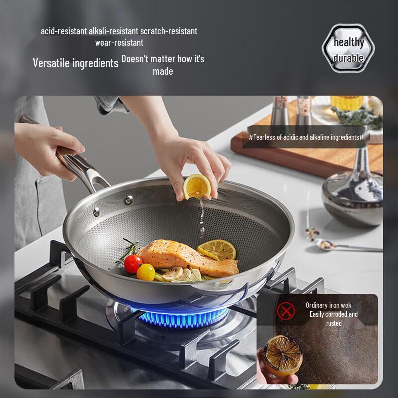 SUPOR 30cm Pure Titanium Non-Stick Wok