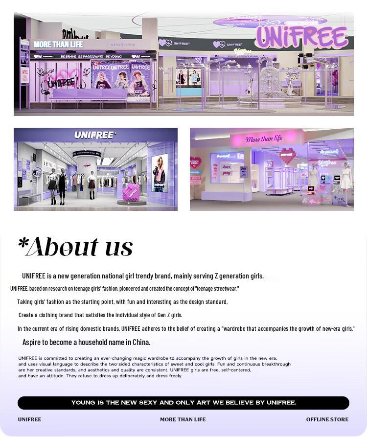 UNIFREE Women's Retro Graffiti Wide-Leg Casual Pants