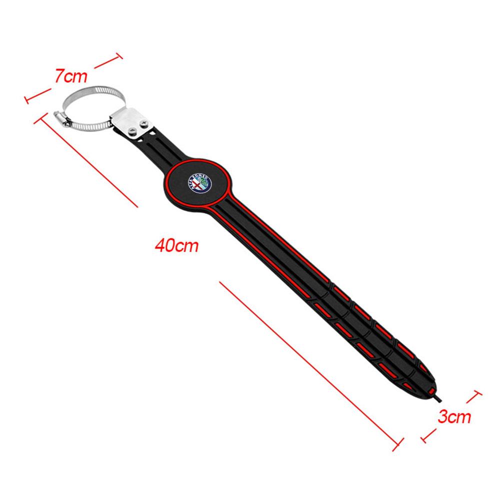 WEJKM1 1pc New Car Adjustable Anti Static Strip Exhaust Pipe Earth Belt For Alfa Romeo 159 Giulietta Mito 147 Stelvio Sportiva Styling