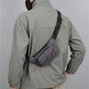 Sacoche de sport pour homme Multi-poches Sac bandoulière Poitrine Grande capacité Sac à ceinture en nylon Voyage Course à pied Sac à bandoulière