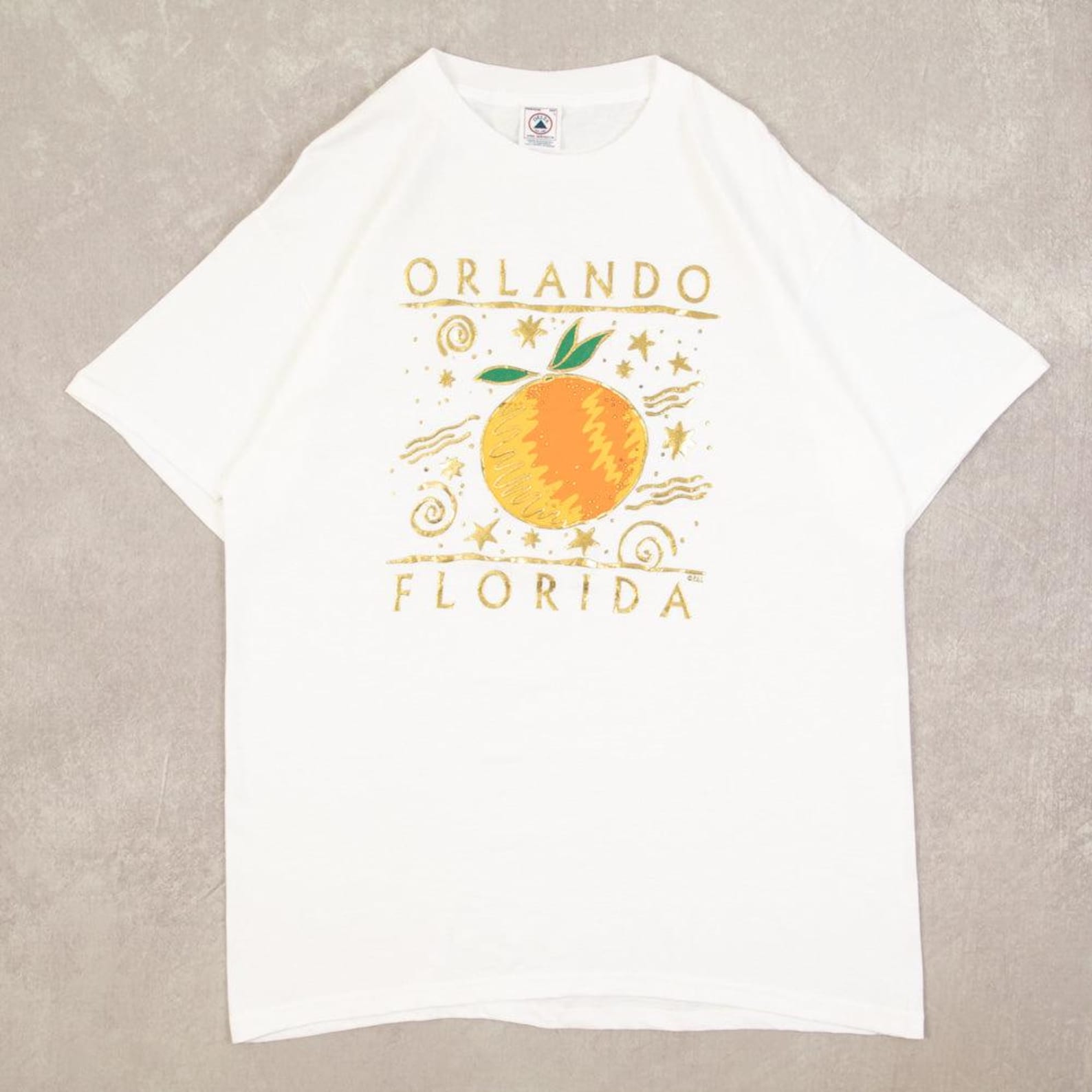 Delta Vintage Orlando Florida T-Shirt Large Men s 1990s White Location XL