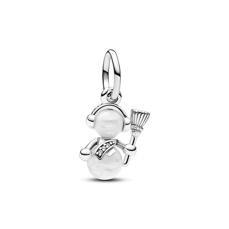 Snowman Sled Santa Claus Christmas Collection Charm Bead Pendant Fit Original European Jewelry Diy Making Unique Gift
