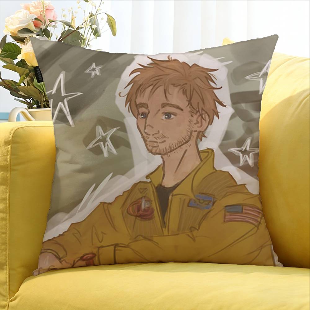 R-Ryland G-Grace Various Sizes Square Pillow Case For Car Home Bedchamber Decor