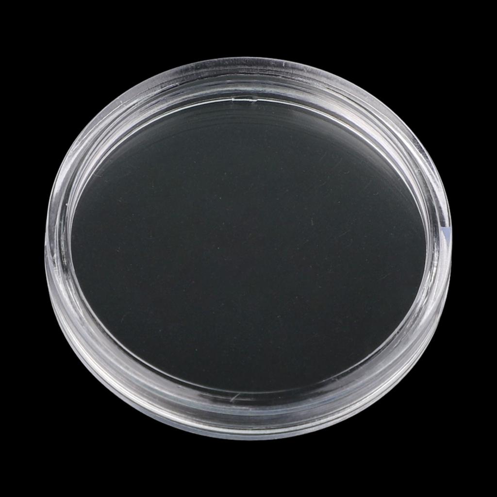 100 Pcs Clear 32mm Clear Plastic Coin Capsules Coin Holders Protector Cases Round Artware Storage Boxes Household Storage Tools