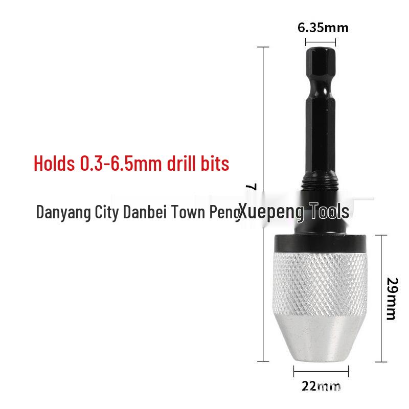 Mandrin hexagonal cu trei bacuri 0.3-8.0mm Convertor mini pentru burghiu pentru polizor electric