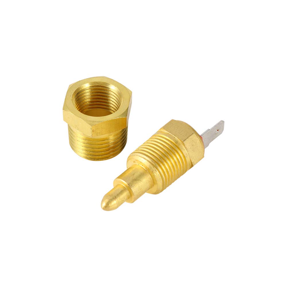Fan Thermostat Temperature Switch, 195 to 210 Degree Electric Engine Cooling Fan Thermostat Temp Switch 3/8'' NPT
