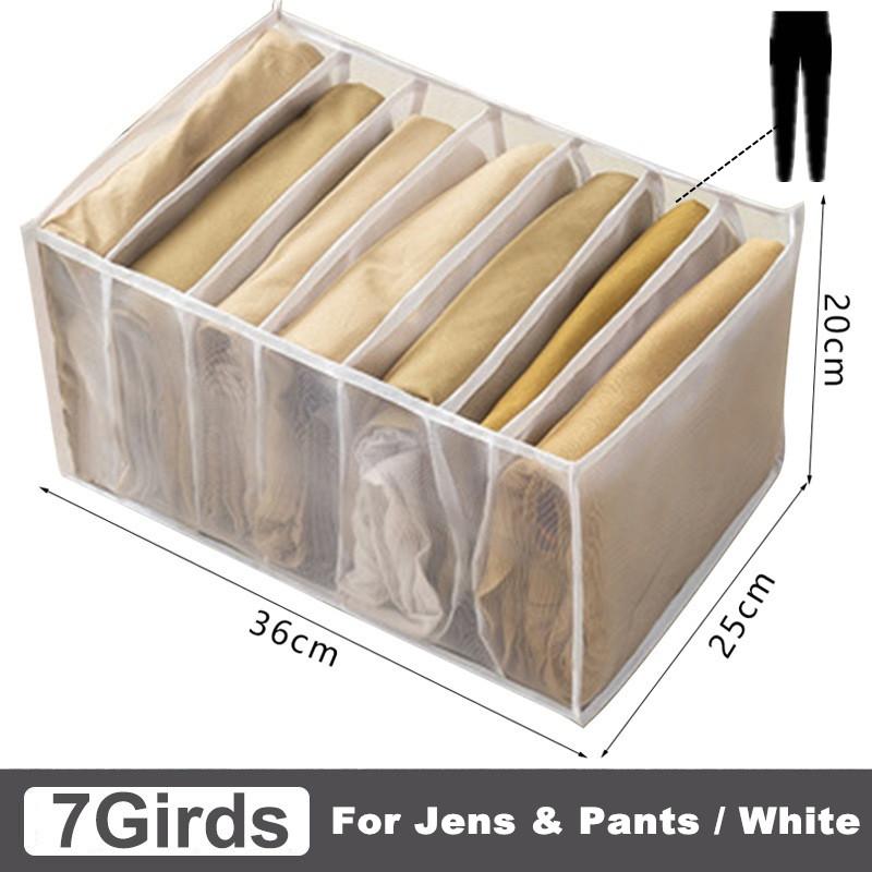 Clothes Storage Organizer Box Pants Jeans T-Shirt Storage Boxes Wardrobe Underwear Socks Organizer Drawers Separator Box