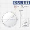 Anti Fog Mirror for Shower Fogl Shatterproof Shaving Mirror with 360 Swivel and Adjustable Suction Cup 6.7 X 6.7 Round