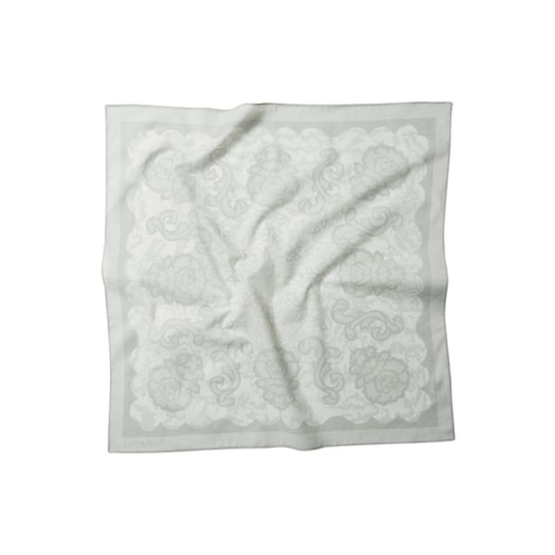MAYA SAPANA Cotton Mini Scarf (Fog White)