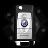 BQVLT1 2pcs11mm 14mm 15mm ForAlfa Romeo 159 147 156 Giulietta GT Aluminium Car Key Emblem StickersMito Brera Giulia F1 Stelvio Volante