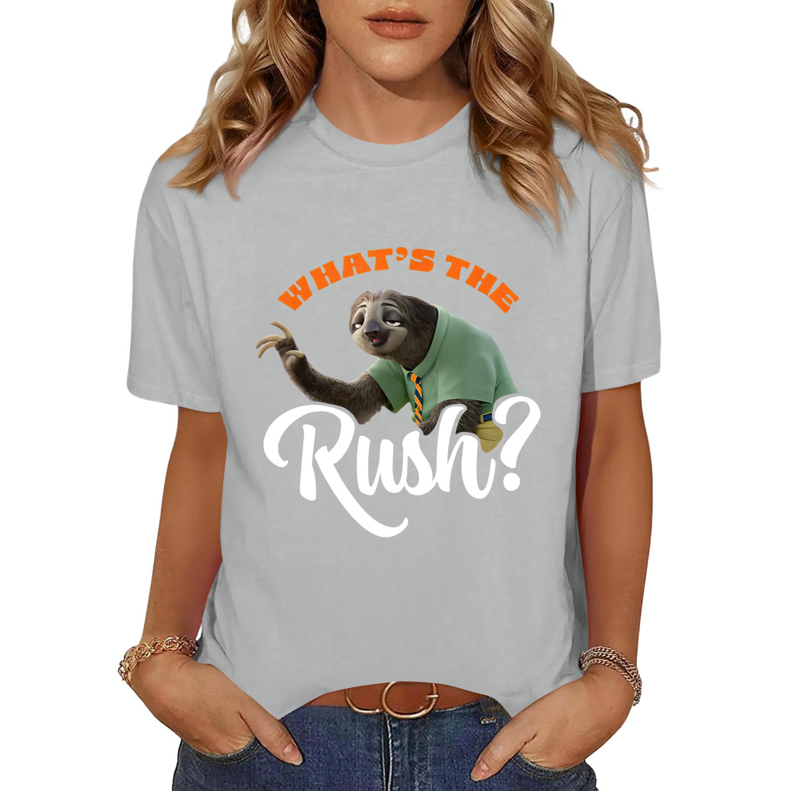 

Women s Fashionable And Comfortable Plus Size Printed Casual Short-Sleeve Top M