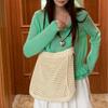 Woven Bag - Large Capacity Beach Vacation Sandbag - Single Shoulder Crossbody Tote Bag Casually