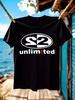 2 Unlimited Dance of the 90s  Graphic T-shirt - Vintage Hip Hop Tee with Unlimited Logo