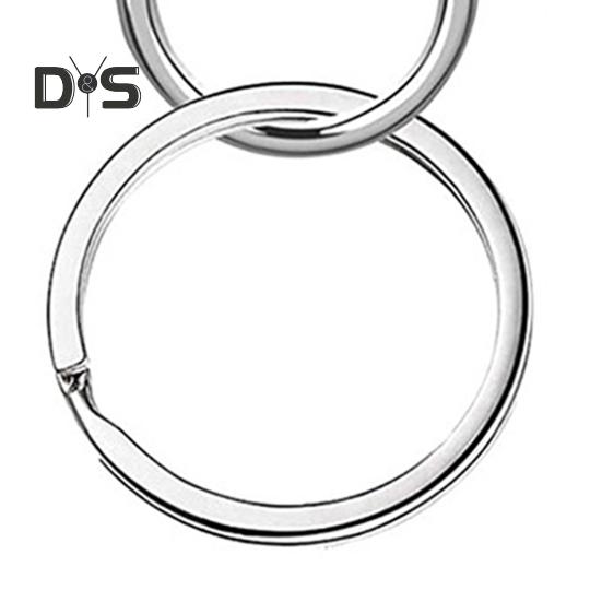 100Pcs/Set Key Chains Metal Lobster Claw Clasp with Key Rings Dog Collars Backpacks DIY Keychain Accessories