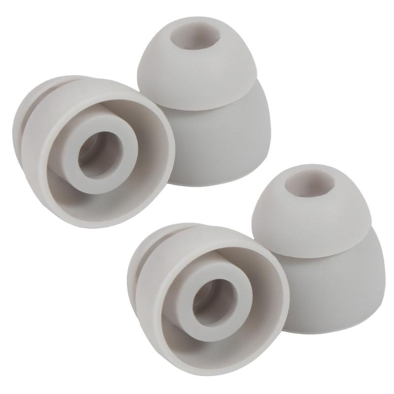 Replacement Double Flange Ear Tips Earbuds Silicone Pads For In Ear Headphones In-Ear Hole 4.5mm