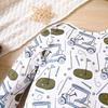 Infant Baby Golf Pattern Print Romper Casual Long Sleeve Jumpsuit