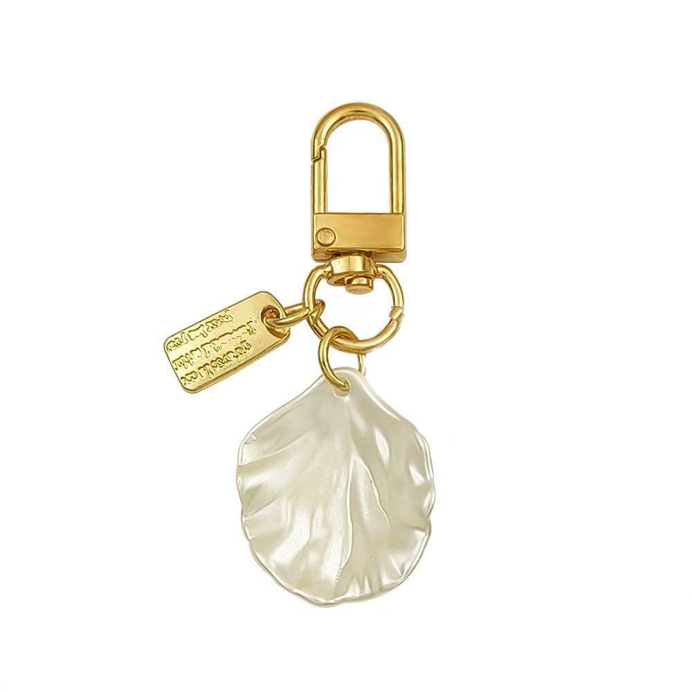 Chaveiro vintage de pérolas, pingente de laço de flor, bolsa de mão, decoração, joia