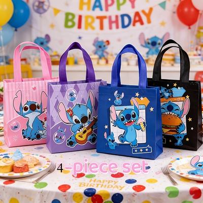 Set van 4/Disney Stitch Cartoon Feestdecoratie Opbergtassen voor Feestjes