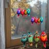 2PCS Cute Cartoon Birds Window Stickers Waterproof for Room BedRoom Wall DIY Glass Door Self-adhesive Universal Vinyl Decals