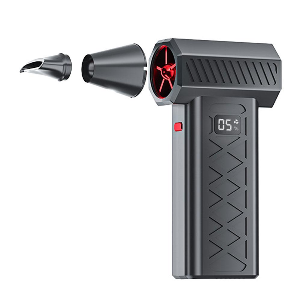 

Compressed Air Duster 6 Speeds Dust Cleaner 6000mAH Powerful Air Blower Turbo Fan for Car Computer Home Office Dust Cleaning чорний