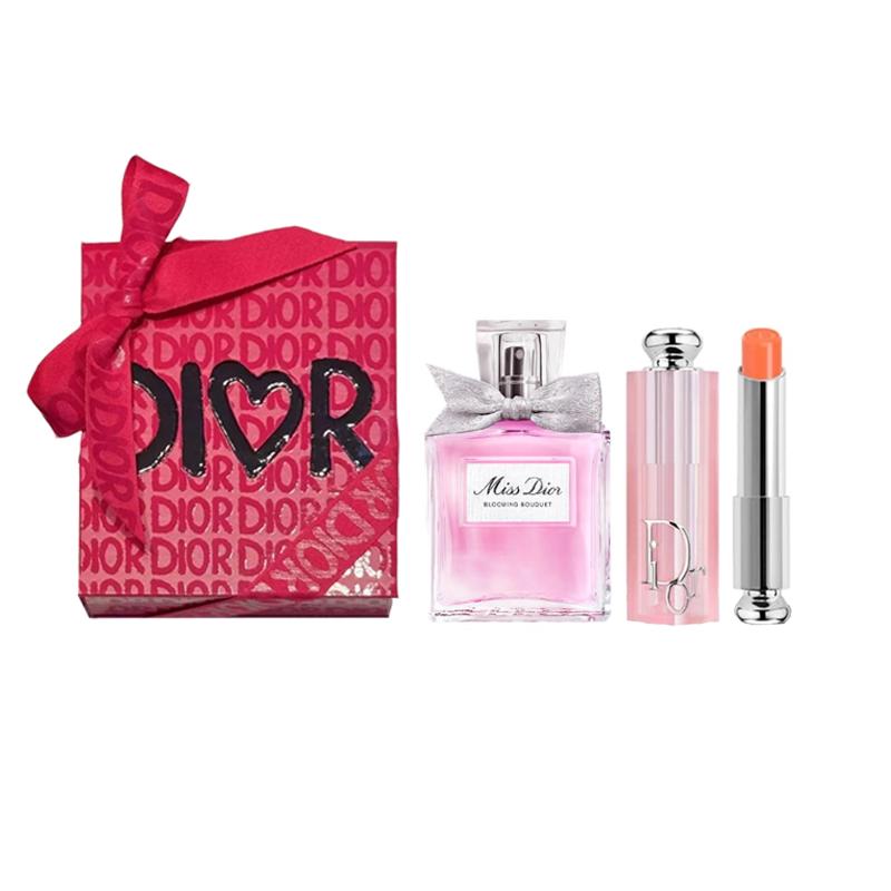DIOR Perfume Two-piece set: Huayang Women s Eau de Toilette 50ml + Charming Lip Balm #004 3.2g чёрный