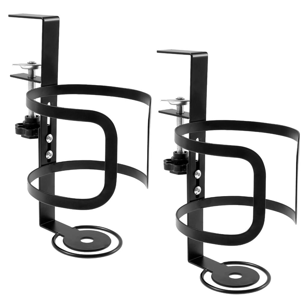 Desk Cup Holder Universal Adjustable Table Upgraded Arm Clamp Nonslip Storage Rack Clip on Coffee Bottles Storage
