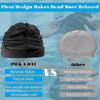 Women's Pleated Nylon Swim Cap for Long Hair