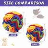 Cute Polar Fleece Interactive Dog Toys Hiding Food Portable Dog Snuffle Ball Training Durable Slow Feeder Dog