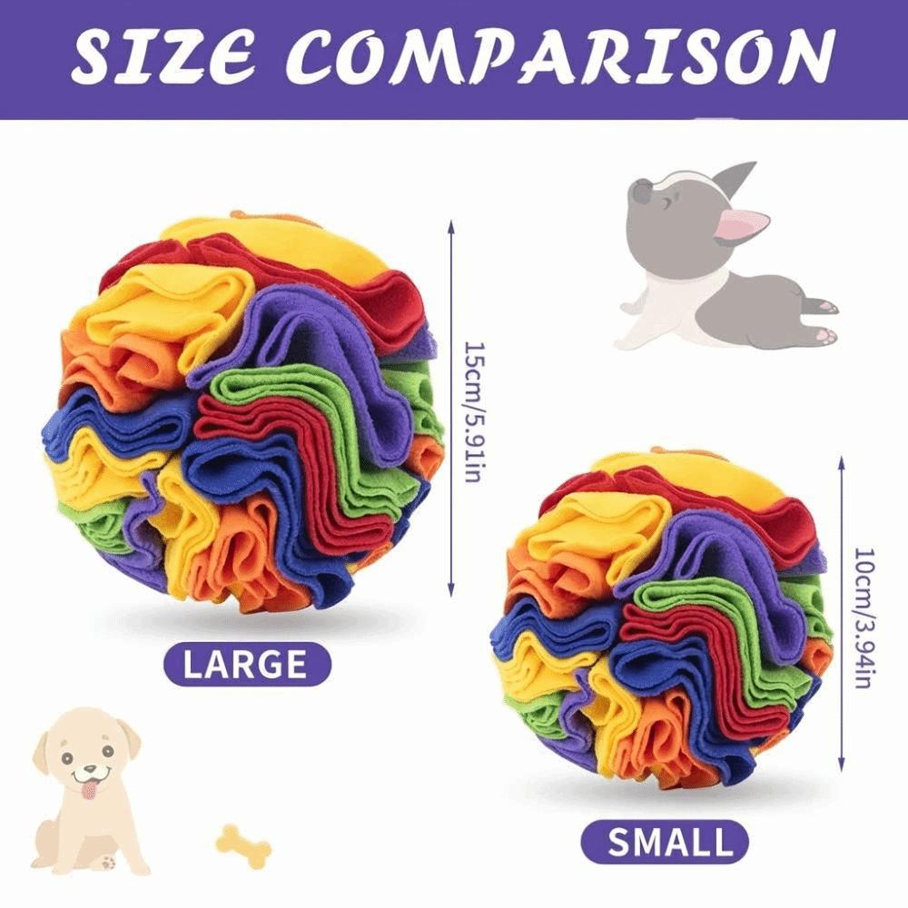 Cute Polar Fleece Interactive Dog Toys Hiding Food Portable Dog Snuffle Ball Training Durable Slow Feeder Dog