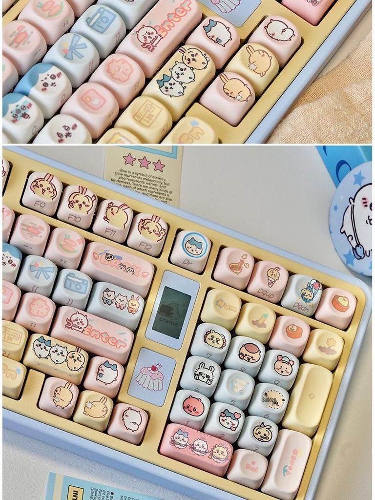 MOA Three Little Ones Theme Custom PBT Keycaps for Mechanical Keyboards