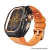 Luxury Modification Kit For Apple Watch Ultra 3 49mm Sport Rubber Strap For iWatch Series Ultra 2 1 49mm Glacier Case Refit Kit