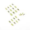 Iced Matcha Green Butterfly Long Nail Patch False Nail Removable Nail Patch Wearing Nail Patch Factory Sales