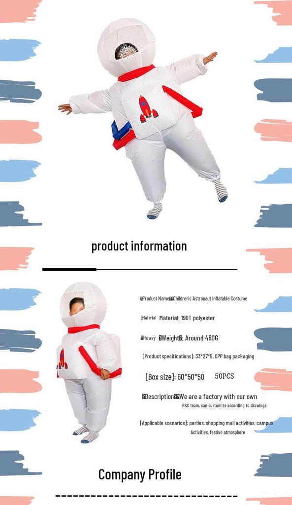 Inflatable Astronaut Costume for Festivals, Parties & Events