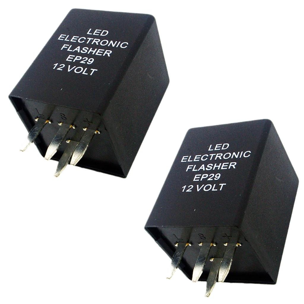 4-Pin EP29 LED Flasher Decoder 4 Pins Electronic Relay Car Fix LED SMD Turn Signal Light Error Flashing Blinker 12V 10A ABS