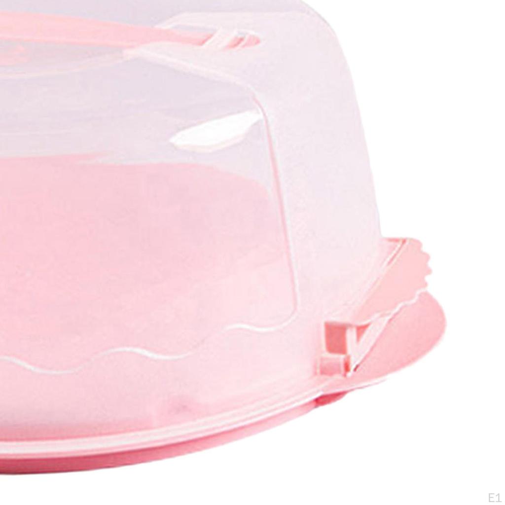 8 inch Cake Carrier with Handle Cupcake Container Muffin Tart Cookie Dessert Keeper for Vegetables